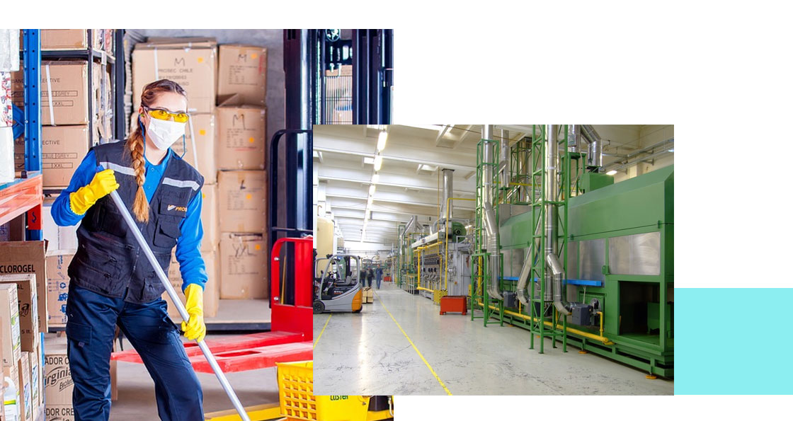 nettoyage de ligne de production